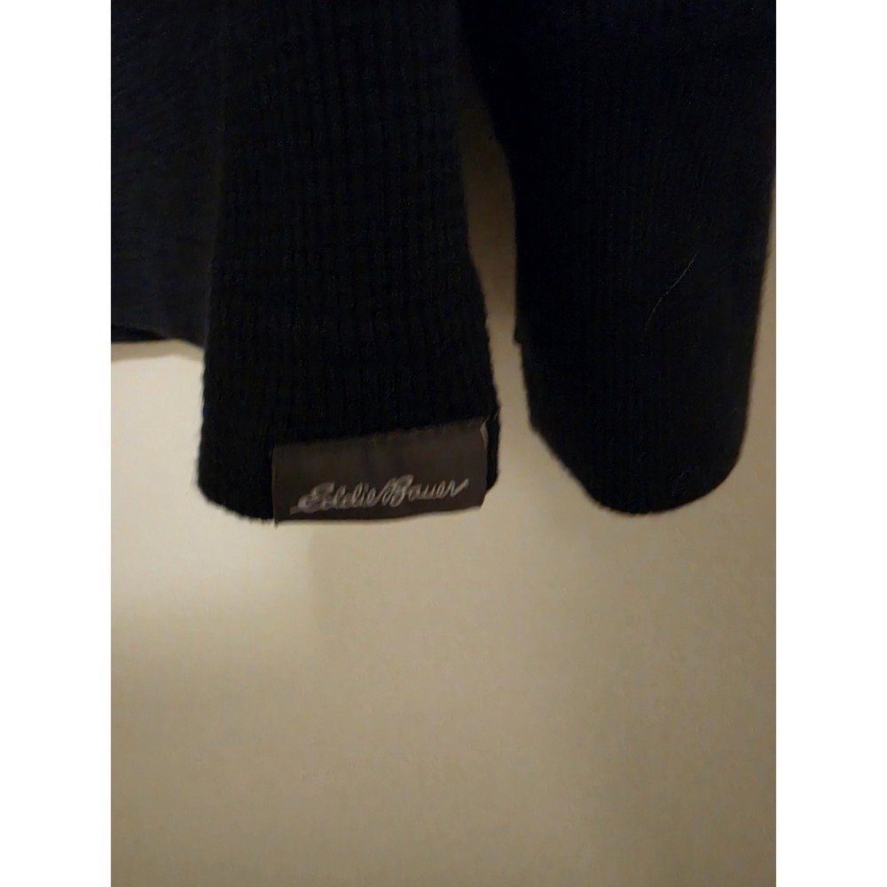 Eddie Bauer Outdoor Men's Big & Tall TXL Navy Long Sleeve Henley Shirt - Picture 4 of 7
